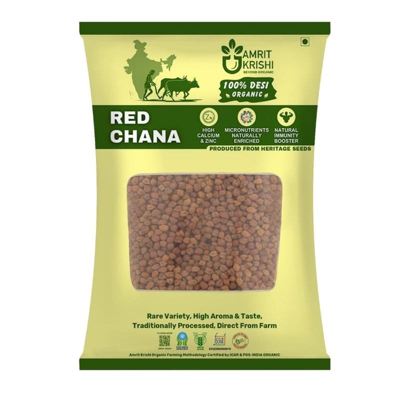 Organic Red Chana – Black Chickpeas (1Kg)