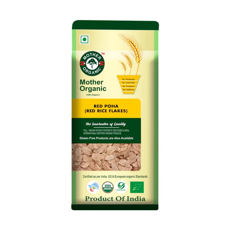 Mother Organic Red Poha - 500g