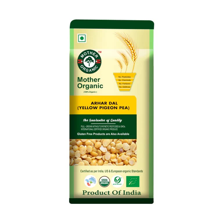 Mother Organic Arhar Dal - 500g