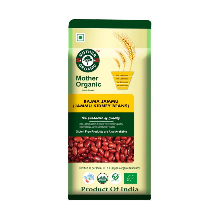 Mother Organic Rajma Jammu - 1kg