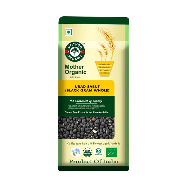 Mother Organic Urad Sabut - 1kg