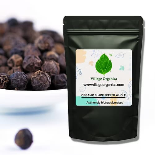 Village Organica whole black pepper - 250 gm