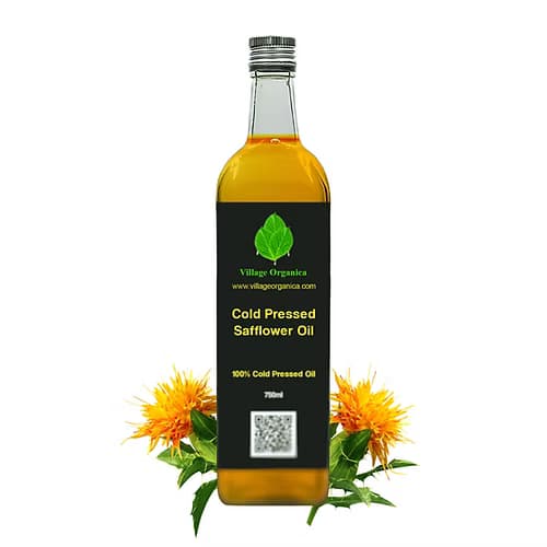 Village Organica cold pressed safflower oil - 1 L