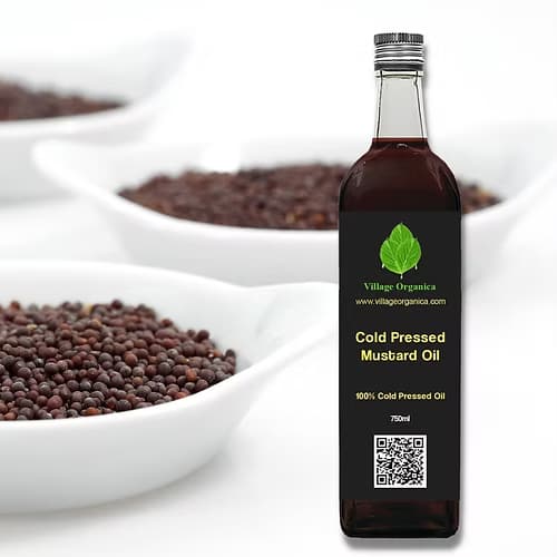 Village Organica cold pressed mustard oil (sarson tel) - 5 L