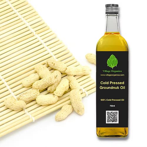 Village Organica cold pressed groundnut oil - 1 L