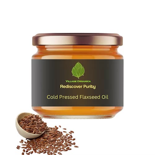 Village Organica cold pressed flaxseed oil - 250 ml