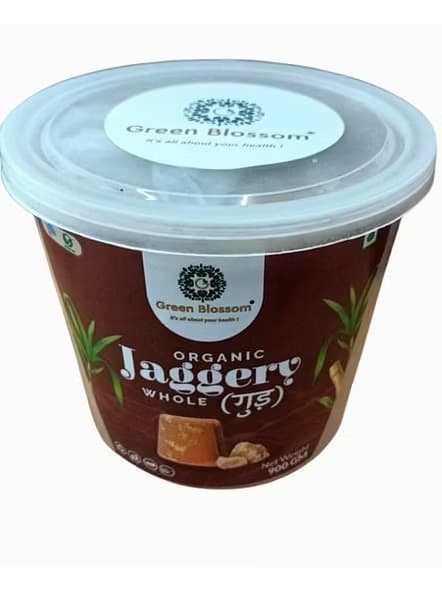 Green Blossom Oranic Jaggery Block -  900 Gm