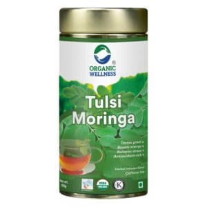 Organic Wellness Tulsi Moringa 100 grams Tin Pack