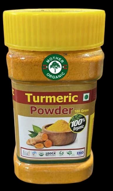 Mother Organic Turmeric Powder Bottle - 100g